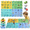 100PCS Puzzle Racer Kids Car Track Set Puzzle Racer Car Track Set with Roadmap Puzzle Track Car Play Set Toy for Kids
