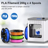 ENTINA 4 Colors PLA 3D Printer Filament for Tina 2, Dimensional Accuracy +/- 0.02mm, 1.75MM 200G 3D Printer Filament