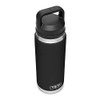 YETI Rambler 26 oz Bottle, Vacuum Insulated, Stainless Steel with Chug Cap, Black