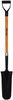 Ashman Drain Spade Shovel (1 Pack) - 48 Inches Long Handle Spade with D Handle Grip - Durable Handle with a Thick