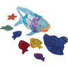 Cre8tive Minds The Rainbow Fish Puppet - Prop Set For Visual Storytelling, 15 Piece Set, Puppet Show Theater For Kids,