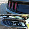 RT-TCZ Tail Light Lamp Cover Guard Trim Frame Bezels Decoration Accessories for Ford Mustang 2018 2019 2020 2021(Black)