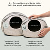MEOWFIA Cat Cave - Merino Wool Bed for Indoor Cats (Light Gray, Medium)