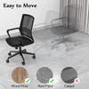 Blvornl Office Chair Mat for Hard Wood Floor, Sturdy Plastic Protector Floor Mat for Office Chair, Rectangle