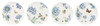 Lenox Butterfly Meadow Blue Porcelain Dessert Plates, Set of 4