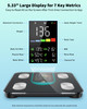 Arboleaf Smart Scale for Body Weight and Fat, 14 Metrics in App, Black
