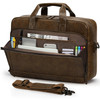 RAINSMORE Mens Laptop Bag 16 Inch Leather Briefcase Vintage Messenger Bag