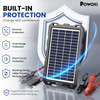 POWOXI 7.5W 12V Solar Battery Charger Trickle Maintainer Kit for Car