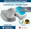 ComfiLife Doctor Recommended Seat Cushion - Premium Gel & Memory Foam Office Chair, Car Seat, Lifting Cushion - Chair