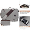 NerIion Nerlion Messenger Bag for Men 17-17.3 Inch Laptop Bag Canvas Water-resistant Computer Bag Shoulder Bag Work