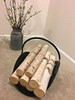 Rocky Mountain Goods Firewood Basket Holder Indoor - Decorative Finish Metal Log Holder - Fireplace Wood Rack is Ideal