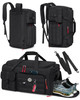 RAINSMORE Gym Bag for Men, 45L Sports Travel Duffel Bag with Shoe & Laptop Compartment, Gym Workout Backpack Carry On
