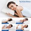 ZAMAT Memory Foam Pillow for Neck Pain Relief, Adjustable Ergonomic Cervical Pillow for Sleeping, Orthopedic Neck