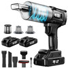 Car Vacuum Cordless, 35000PA Strong Suction Handheld Vacuum with 2 Detachable Batteries, 60Min Runtime Portable Vacuum