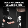 FIGHTR Shin Guards - with a and Ideal Padding | Thick shin Protection for Kicks in Kickboxing, MMA, Muay Thai and