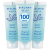 BERGMAN KELLY Travel Size Body Wash (1 fl oz, 100 PK, Tropical Waterfall), Delight Your Guests with an Invigorating