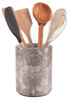 Radicaln Marble Utensil Holder Kitchen Counter, 6.5 Inch Spoon Crock