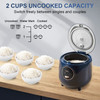 Bear Mini Rice Cooker, 2-Cup Uncooked, Nonstick, Keep Warm, BPA Free, Blue