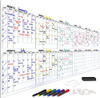 Extra Large 100"x36" Dry Erase Monthly Planner  12-Month Whiteboard Calendar Includes 6 white Board Markers Eraser