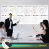 Extra Large 100"x36" Dry Erase Monthly Planner  12-Month Whiteboard Calendar Includes 6 white Board Markers Eraser