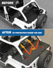 JOYTUTUS Tonneau Cover 4 Door Compatible with Wrangler JLU 2018-2026, Trunk Cargo Cover Tailgate Cover JL Accessories