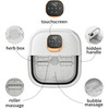 Folding Foot Spa with Heat - Collapsible Foot Bath Massager with Temp Control Touchscreen, Manual Massage Rollers,