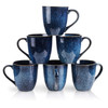 vicrays Coffee Mug Set, 12 Ounce, Set of 6, Ceramic Mug for Men, Women, Unique Glazed Mugs with Handle for Coffee,