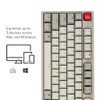 Keychron C2 Full Size Wired Mechanical Keyboard Compatible with Mac, Keychron Brown Switch, 104 Keys ABS Retro Color
