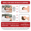 Tri-Core Ergonomic Cervical Pillow for Neck Pain Relief MidSize Firm WH