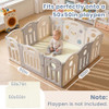 ACOMOPACK 1.3" Thick Baby Play Mat for Floor 50x50"-Memory Foam Water-Repellent Playpen Mat for Tummy Time,Non-Slip