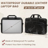 RAINSMORE Mens Laptop Bag 16 Inch Leather Briefcase Vintage Messenger Bag