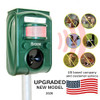 Broox 2026 Upgraded Solar Animal Repellent, Cat Repellent Outdoor, Squirrel Repellent, Deer Repellent, Ultrasonic pest
