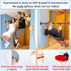 IRONSURGE Pull Up Bar for Doorway 6-piece Set with Two Attachable Resistance Bands, Training Manual, Door frame Chin