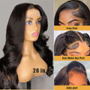 SENSAIRUITE Body Wave Lace Front Wigs Human Hair Wide Lace 180 Density Human Hair Wigs 13x4 Human Hair Lace Front Wigs