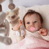 Pinky Reborn Realistic Baby Dolls 19 Inch Lifelike Preemie Babies Real Looking Newborn Doll Toy for Kids Age 3+