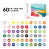 Arrtx 60 Colors Acrylic Paint Pens, Paint Markers Pens, for Artists Adults Coloring Drawing Scenery Landscape Natural-