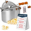 Original Whirley Pop Popcorn Maker - Wabash Valley Farms Gourmet Popcorn Popper, Aluminum Pot With Nylon Gears,