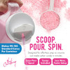 The Candery Cotton Candy Floss Sugar (2-Pack) Includes | Raspberry Blue and Strawberry | Plastic, Reusable Jars | Easy