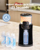 HEYVALUE Water Warmer for Baby Formula with Night Light,Bottle Warmer,Black