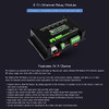 Waveshare 8-Ch Ethernet Relay Module, Modbus RTU/Modbus TCP Protocol, PoE Port Communication, with Various Isolation