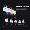 TYR Hydroblade Fins - Short Blade Silicone Adult Training Swim Flippers, Large