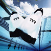 TYR Hydroblade Fins - Short Blade Silicone Adult Training Swim Flippers, Large