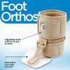 Ossur Foot-up Drop Foot Brace - Ankle Support Comfort Adjustable Wrap (Beige, Medium)
