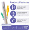 Sensi Spoon: 5 TIP KIT - Spoon Tip Kit (Grey)
