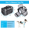 MASKEYON Airline Approved Portable Pet Carrier 2 Sides Expandable Soft-Sided Large Cats Carrier Collapsible Kennel