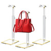 SHUNKAIZS Acrylic Purse Stands for Display, 3 Pack 14" to 24" Adjustable Height Clear Purse Holder Stand, Counter Bags