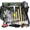 INCLY 15 PCS Geology Rock Pick Hammer Kit, Rock Hounding Equipment
