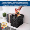BCW Comic Bin, Black - Holds 150 Comics, Acid Free Storage and Organizer, Heavy Duty Plastic, Stackable, Includes