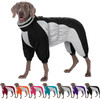 AOFITEE Large Dog Coat Warm Dog Jacket for Winter, Dogs Winter Coat with Harness Built in, Reflective Turtleneck Dogs