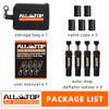 ALL-TOP Adjustable Auto-Stop Tire Deflator Valve Kit (10-30 PSI) 8 PCS Screw-on Tyre Air Down Tool for Offroad 4x4